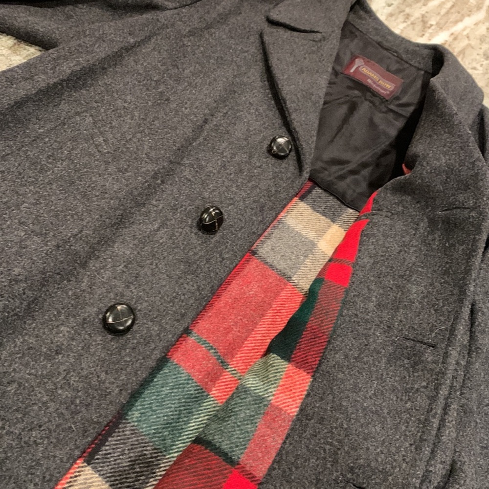 VINTAGE Adams Row Wool Coat - Picture 4 of 9
